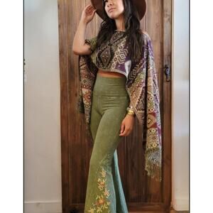 Chic hand-woven Poncho Bohemian Crop top Wrap Western Ethnic Clothing ONE SIZE